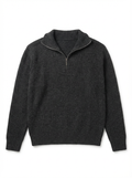 Anthracite Knitted Quarter Zip