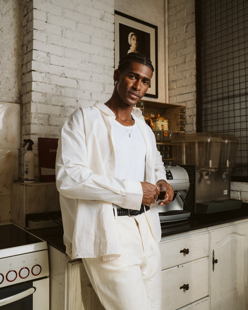 Long Sleeve Pinstripe Shirt
