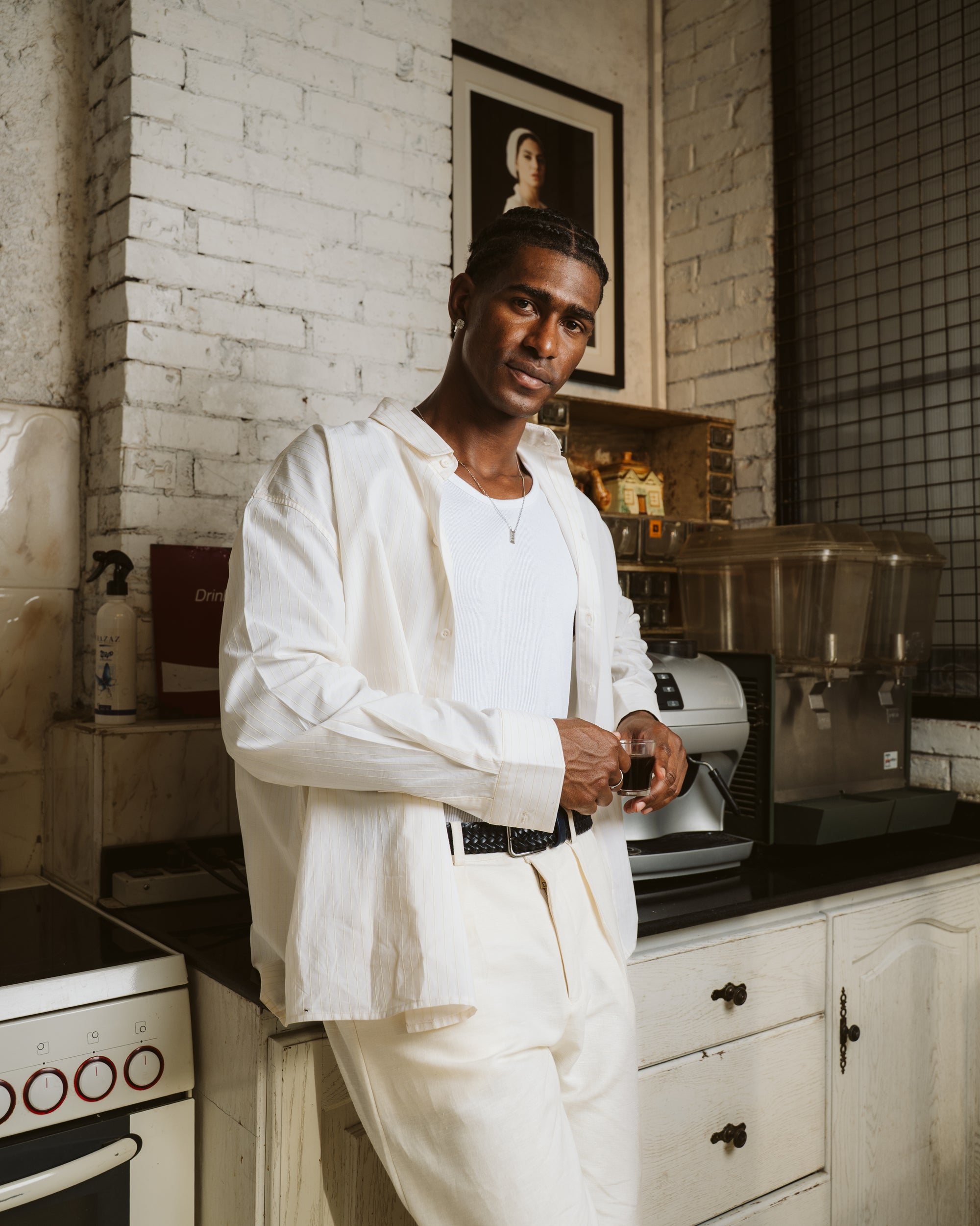 Long Sleeve Pinstripe Shirt