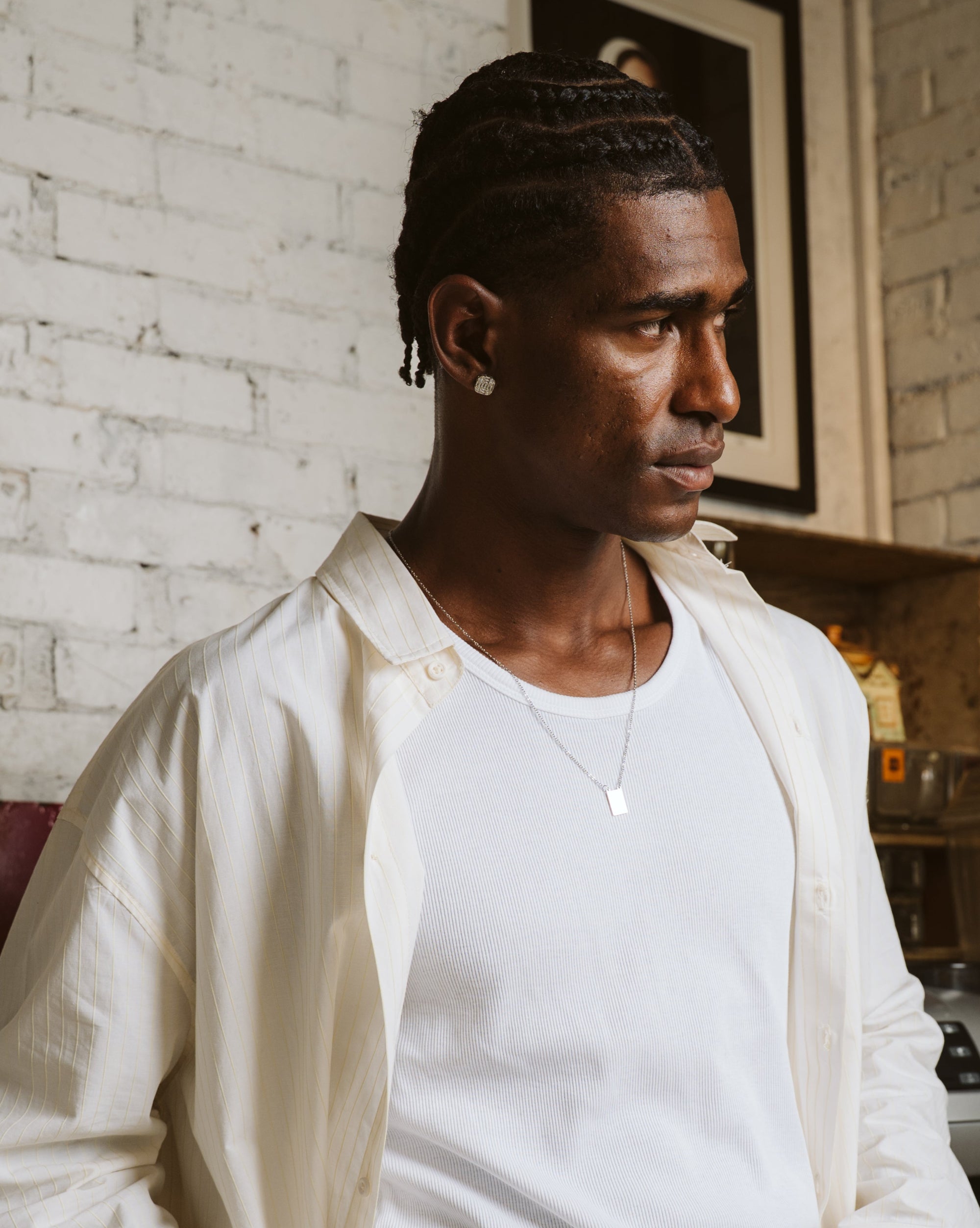 Long Sleeve Pinstripe Shirt