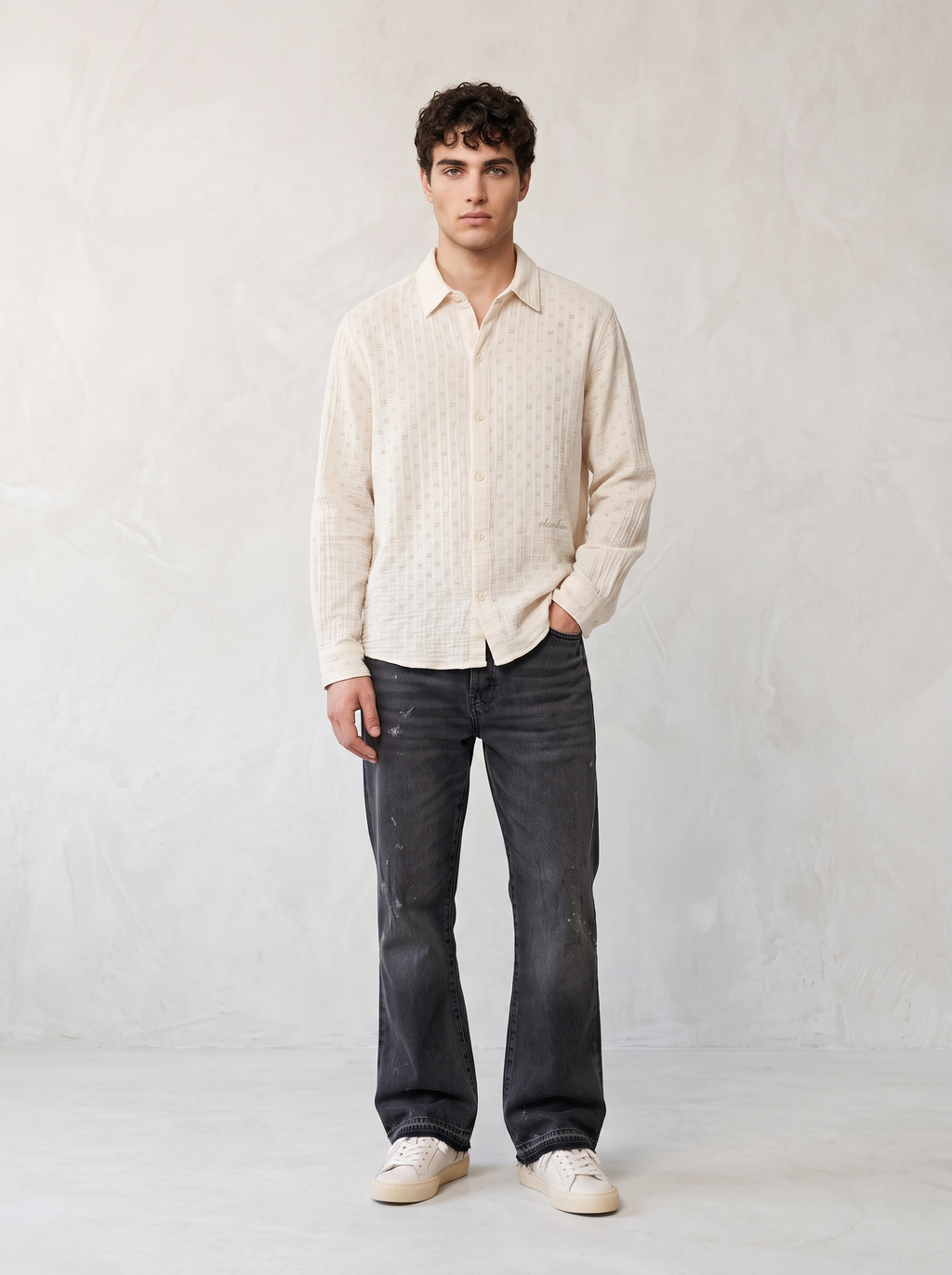 Geometric Flowing Shirt