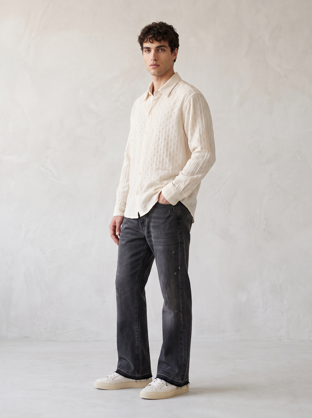 Geometric Flowing Shirt