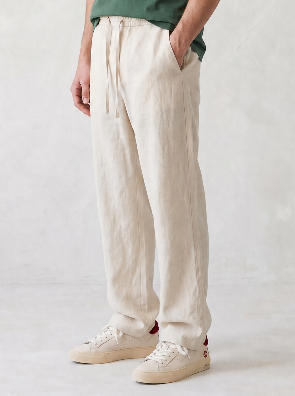 Wide Leg Linen Trousers