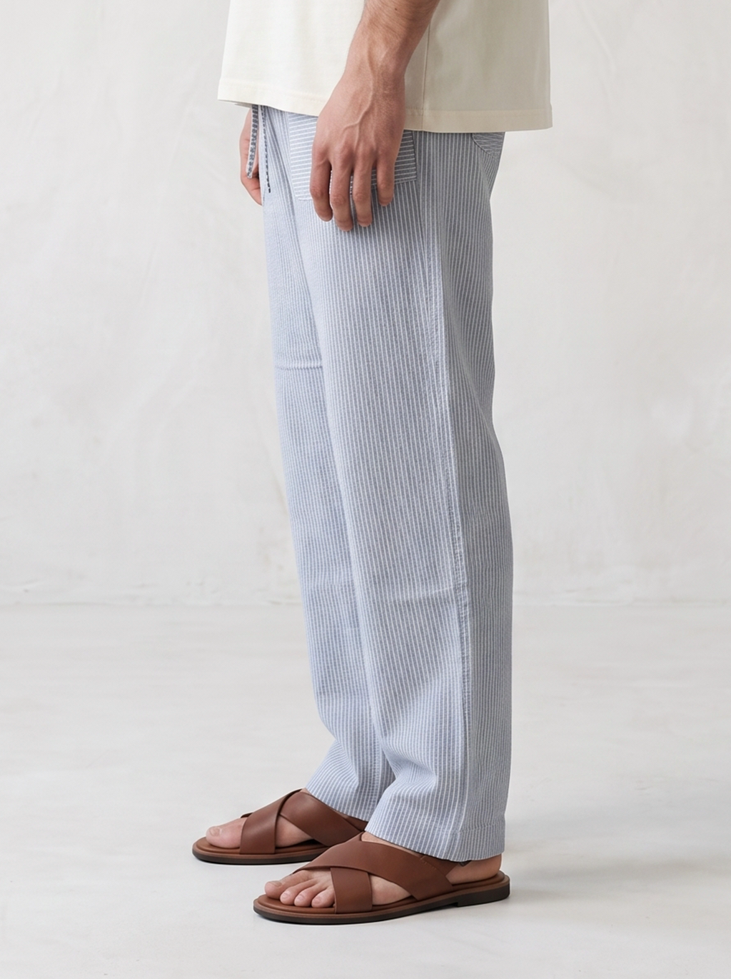 Striped Linen Trousers