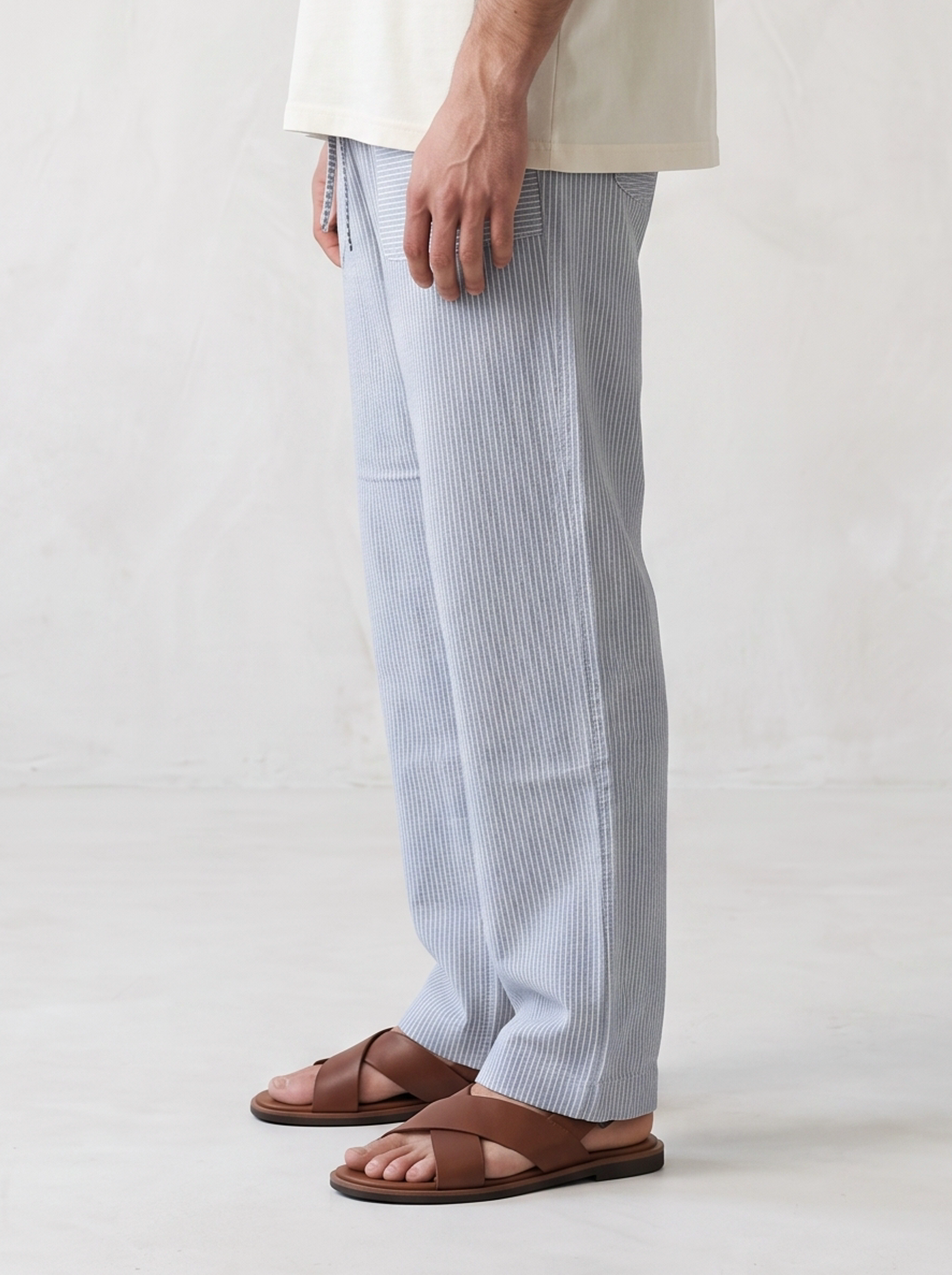Striped Linen Trousers