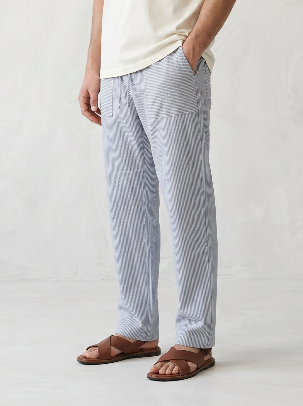 Striped Linen Trousers