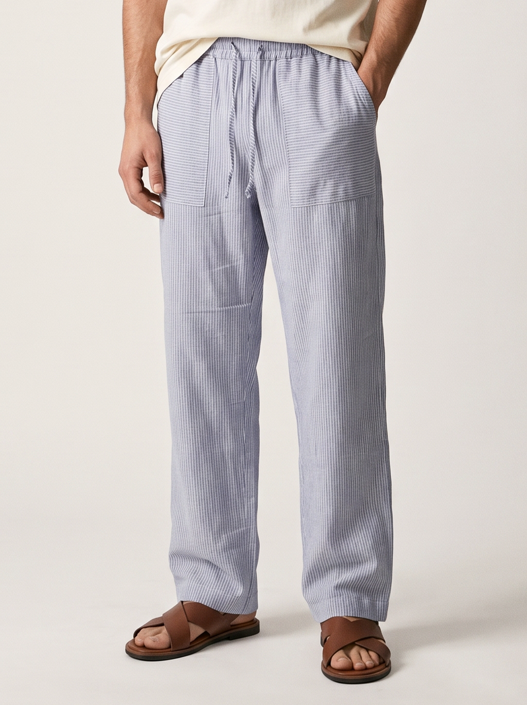 Striped Linen Trousers